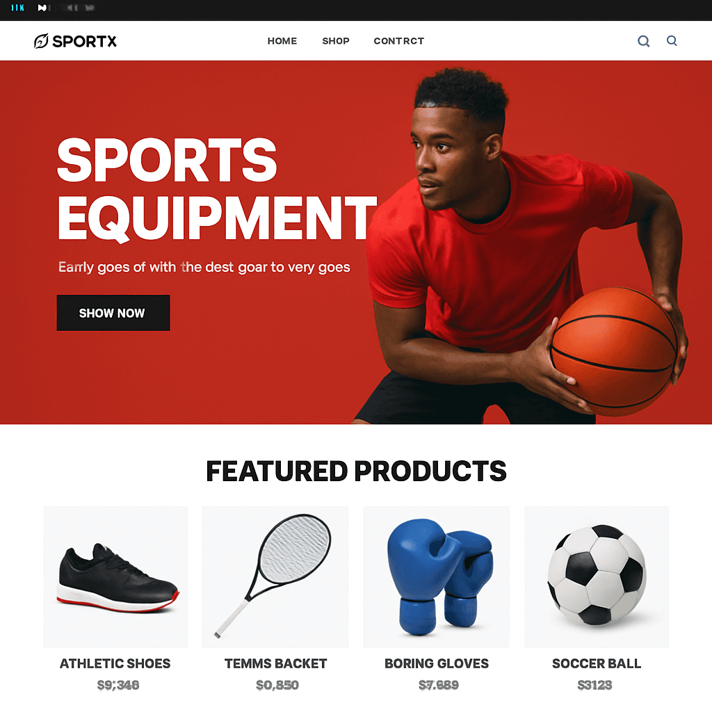 Athletic Shopify theme preview