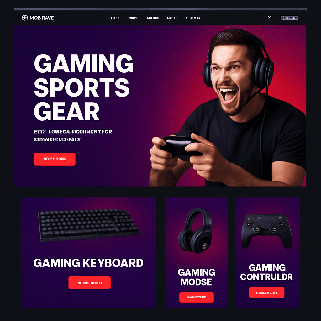 Game Shopify theme preview