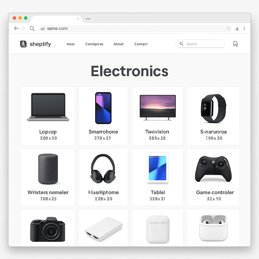 Gridline Shopify theme preview