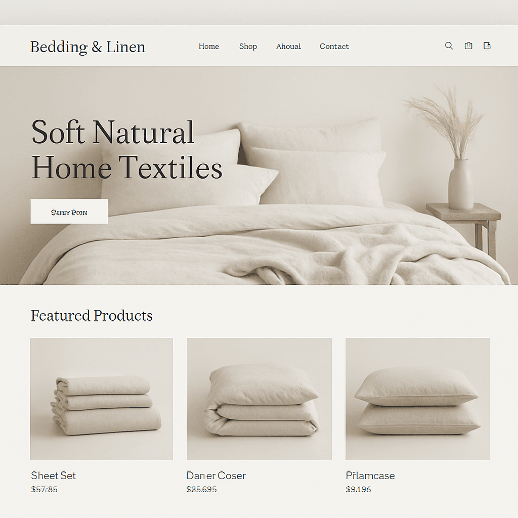 Linen Shopify theme preview