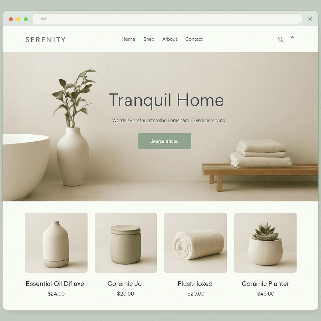 Sanctuary Shopify theme preview