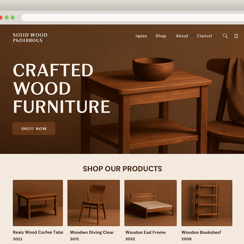 Timber Shopify theme preview