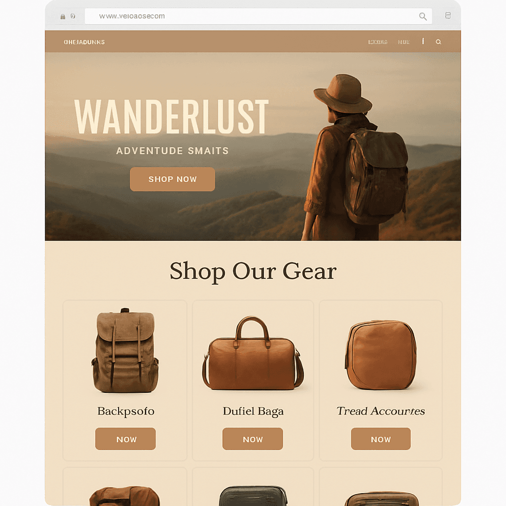 Wander Shopify theme preview